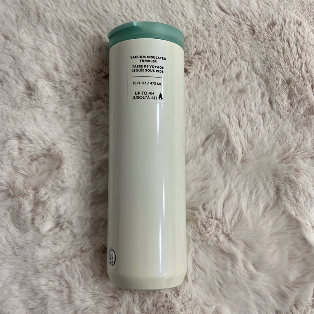 STARBUCKS | NWT 2023 Pearl White Mint 16oz Insulated Tumbler